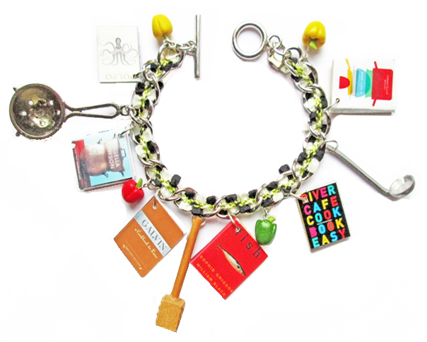 black and white restaurant bracelet